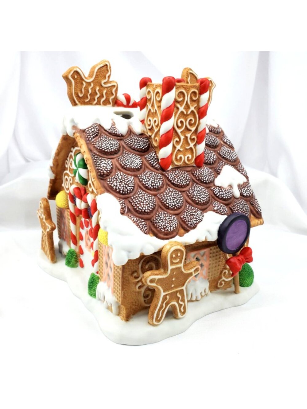 PartyLite P7304 Gingerbread House Tealight Candle Holder Christmas Decor - Picture 6 of 14
